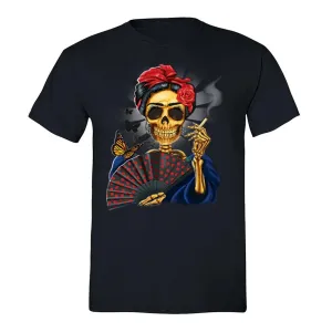 Men Skeleton Skull Day Dead T-Shirt