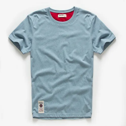 Men T-shirt Cotton Solid Color t shirt Men Causal O-neck Basic T shirt Male High Quality Classical Tops