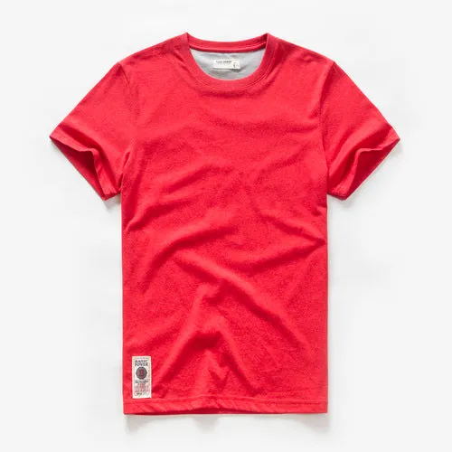 Men T-shirt Cotton Solid Color t shirt Men Causal O-neck Basic T shirt Male High Quality Classical Tops