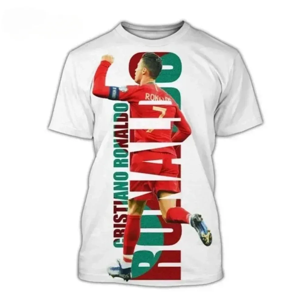 Men's 3D Print Casual Football Hip Hop T-Shirt
