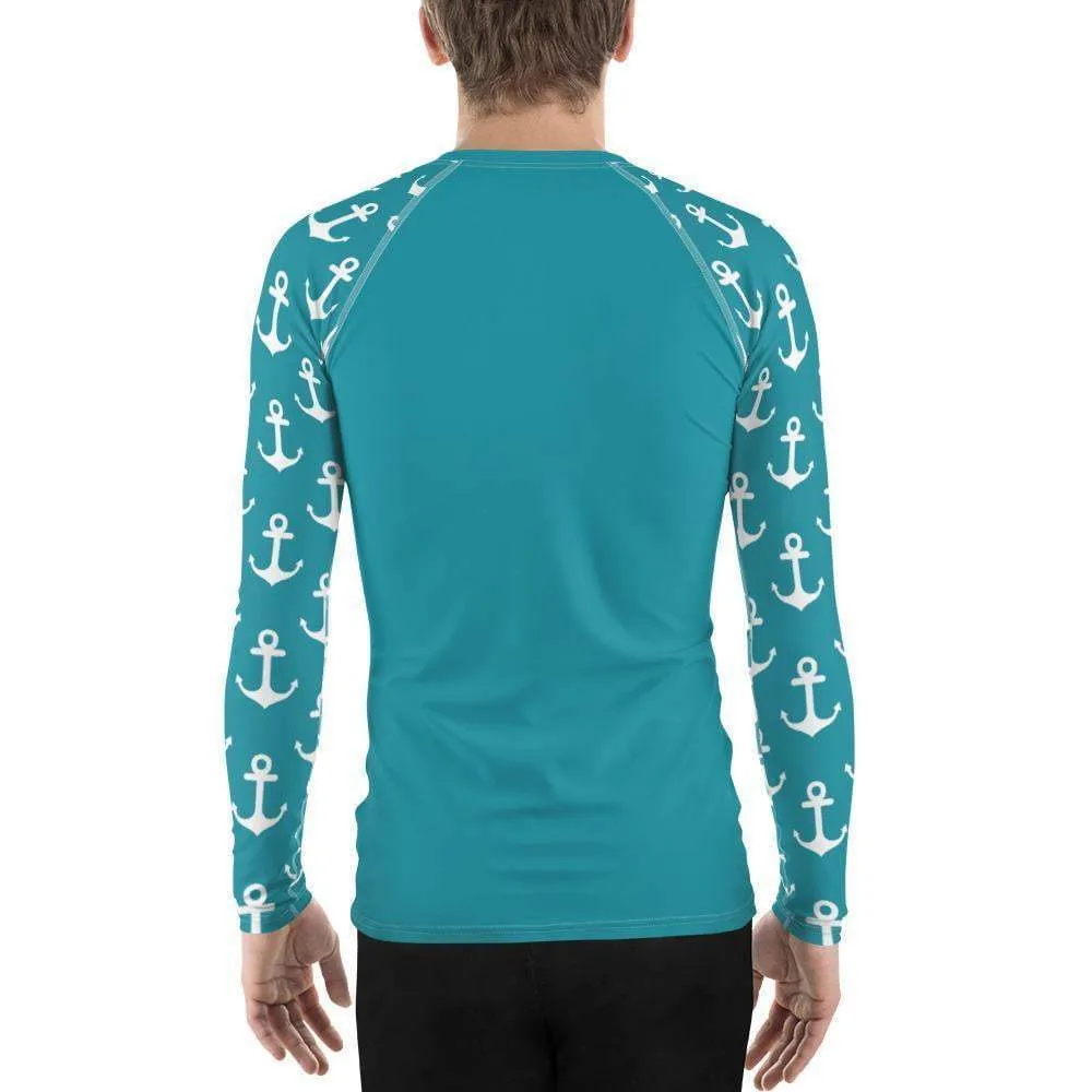 Men's Anchor Sleeve Performance Rash Guard UPF 40 