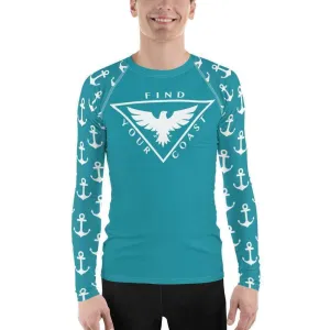 Men's Anchor Sleeve Performance Rash Guard UPF 40 