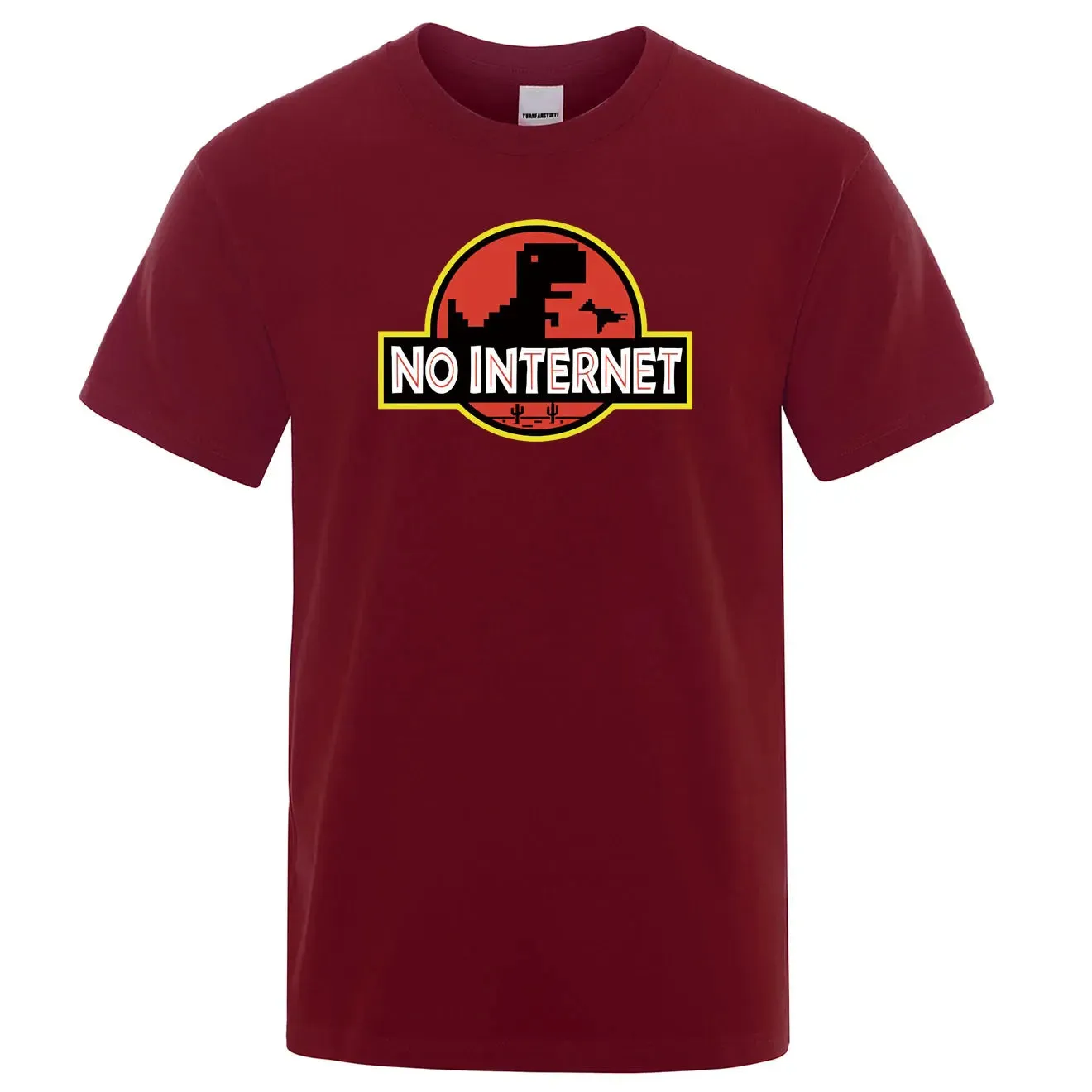 Men's Cartoon Dinosaur Printed T-Shirt