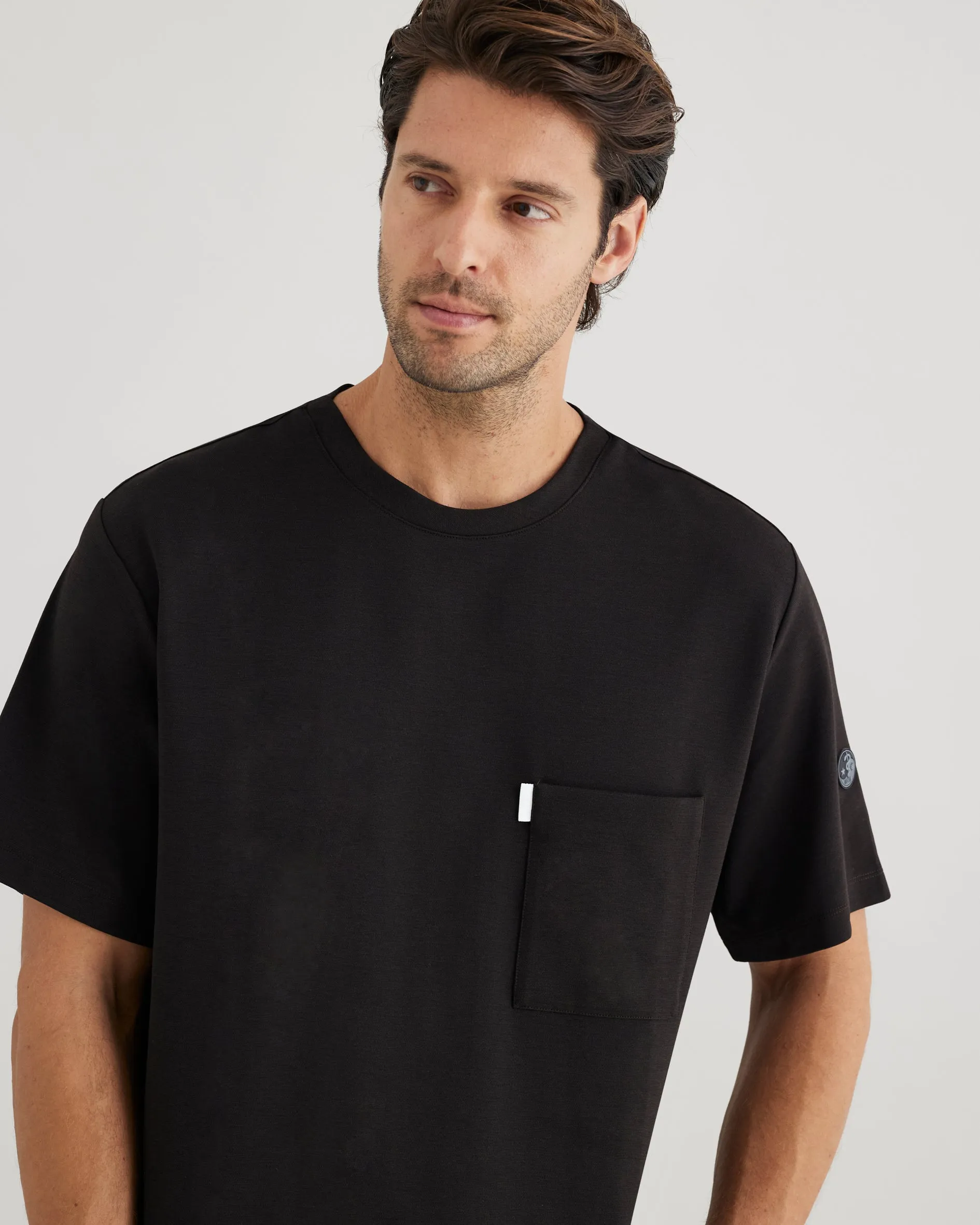 Men's Crewneck Scrub Shirt | Jersey Milano