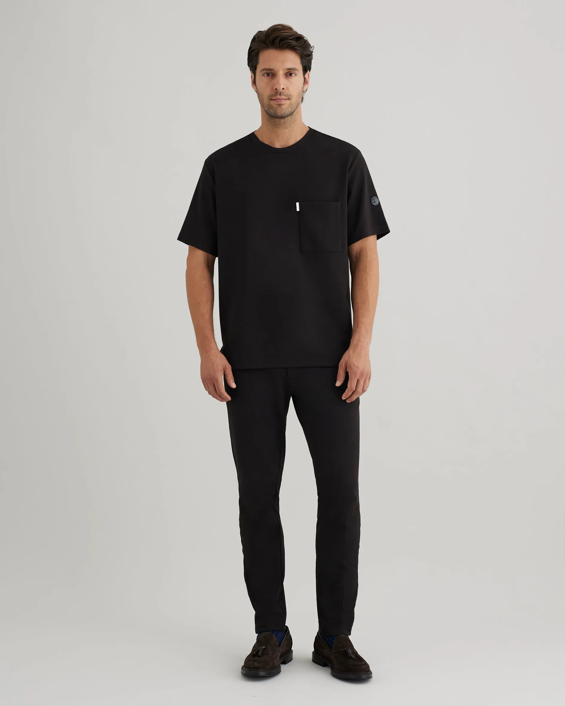 Men's Crewneck Scrub Shirt | Jersey Milano