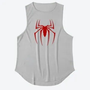 Men's Graphic Spider Print Tank Tops