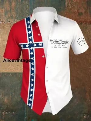 Men's In God We Trust Printed Casual Shirt