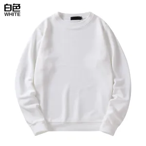 Men's Tops Round Neck Long Sleeved Sweatshirt