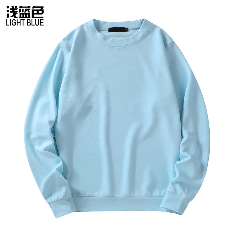 Men's Tops Round Neck Long Sleeved Sweatshirt