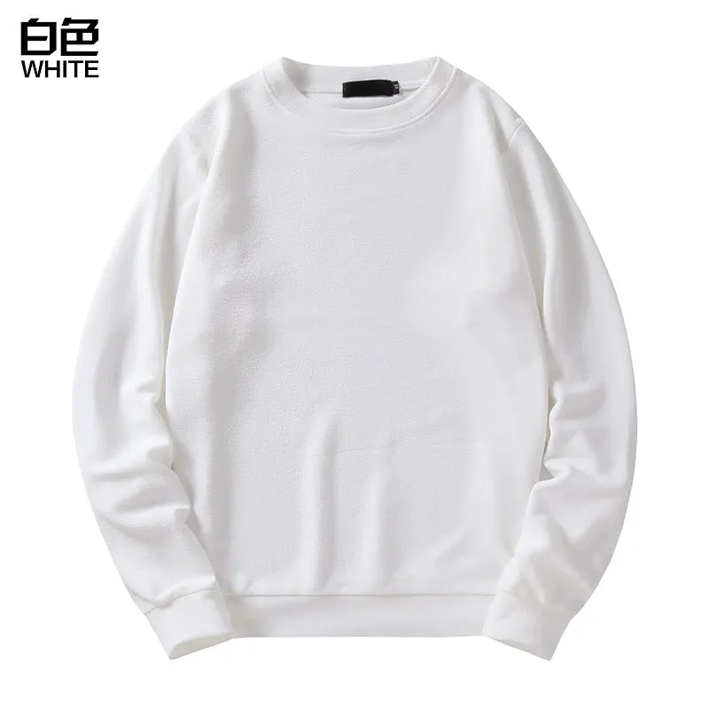 Men's Tops Round Neck Long Sleeved Sweatshirt