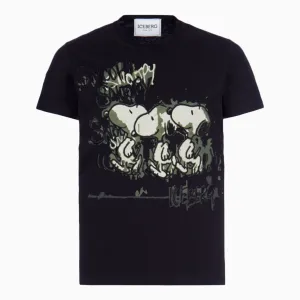Men's Triple Snoopy Crew Neck T Shirt