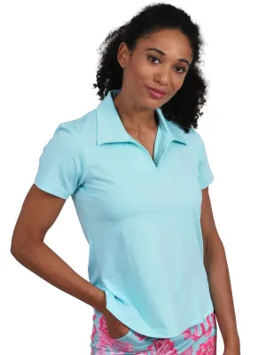 Mer Short Sleeve Top Aqua
