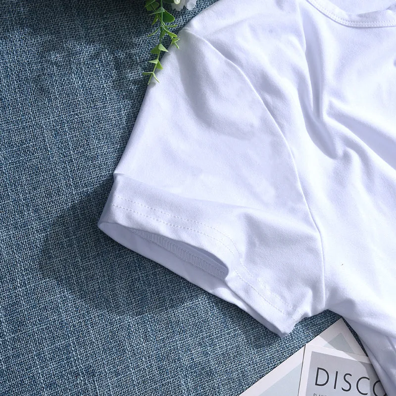 Merry Christmas Women White T-Shirt L