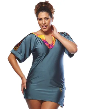 Mesh Kaftan - Blue