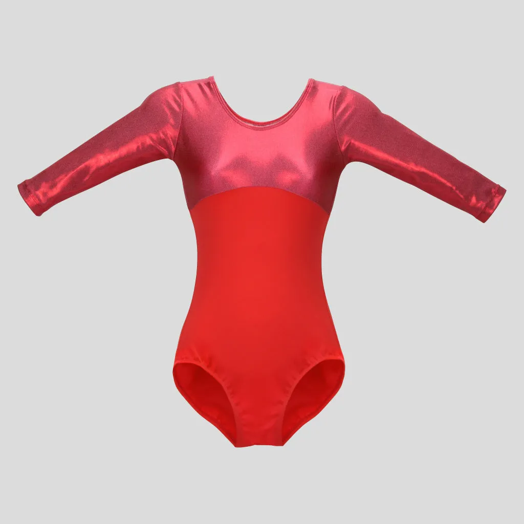 Metallic Cool Peach Leotard