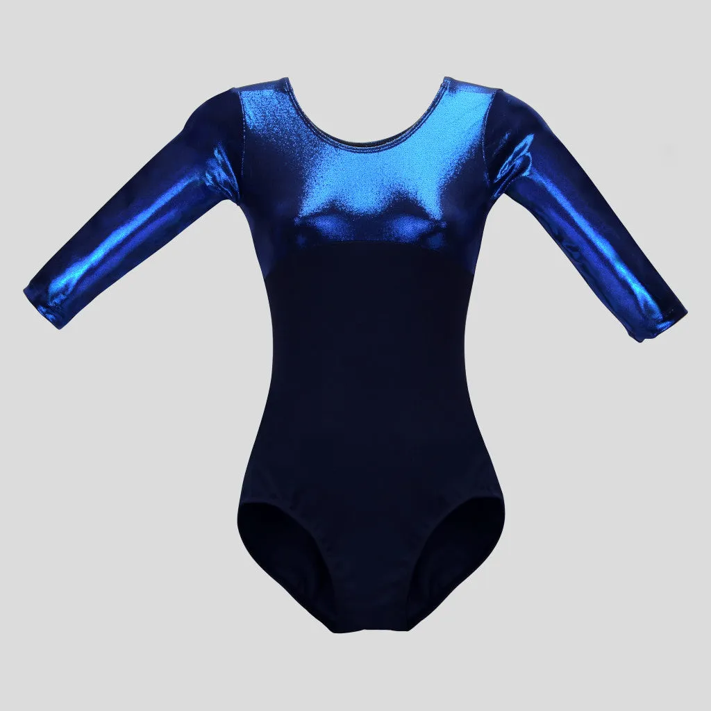 Metallic Dark Blue Leotard