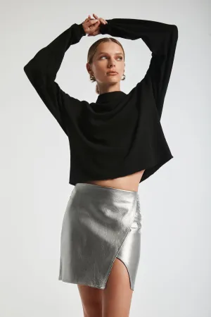 Metallic Mini Skirt