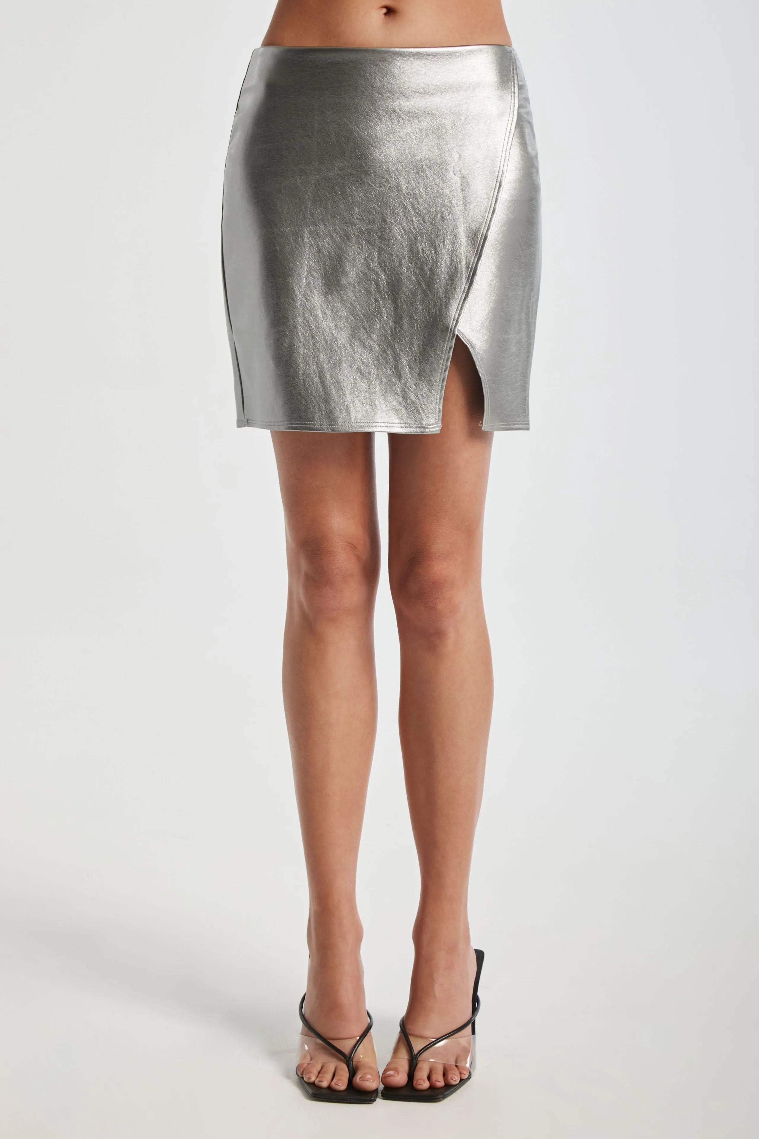Metallic Mini Skirt