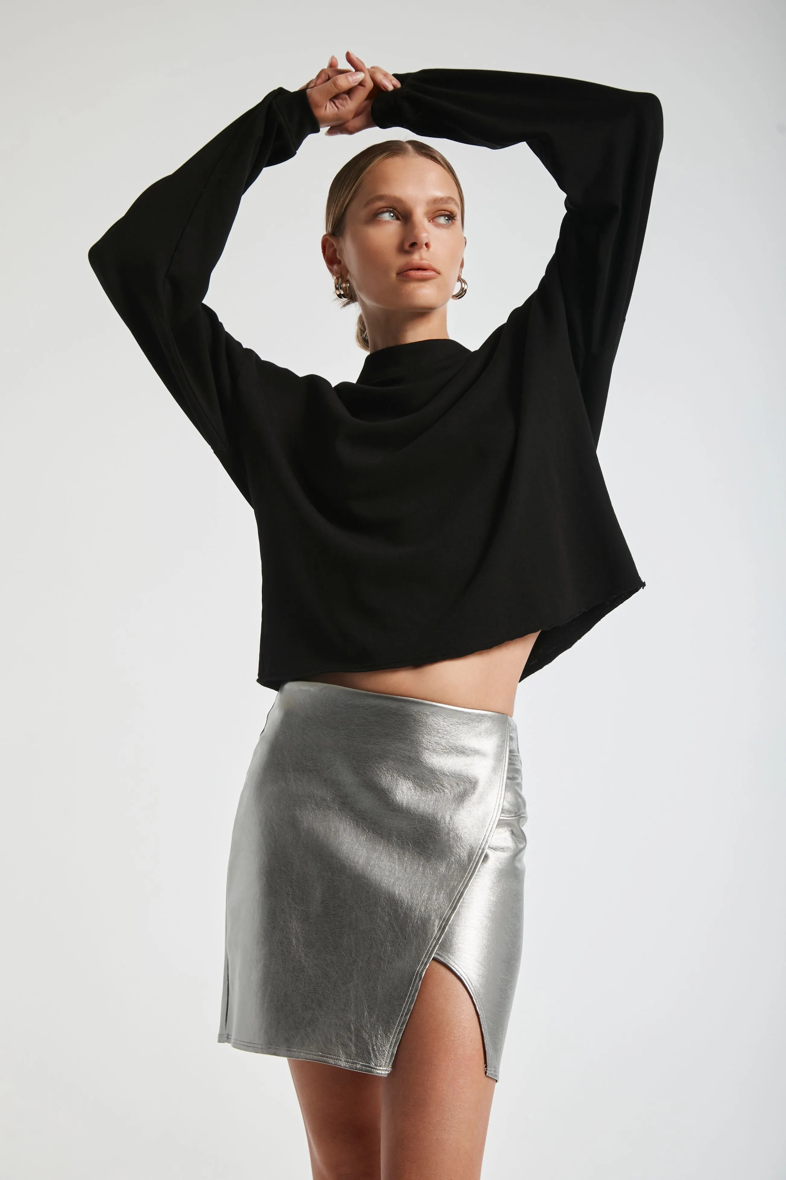 Metallic Mini Skirt