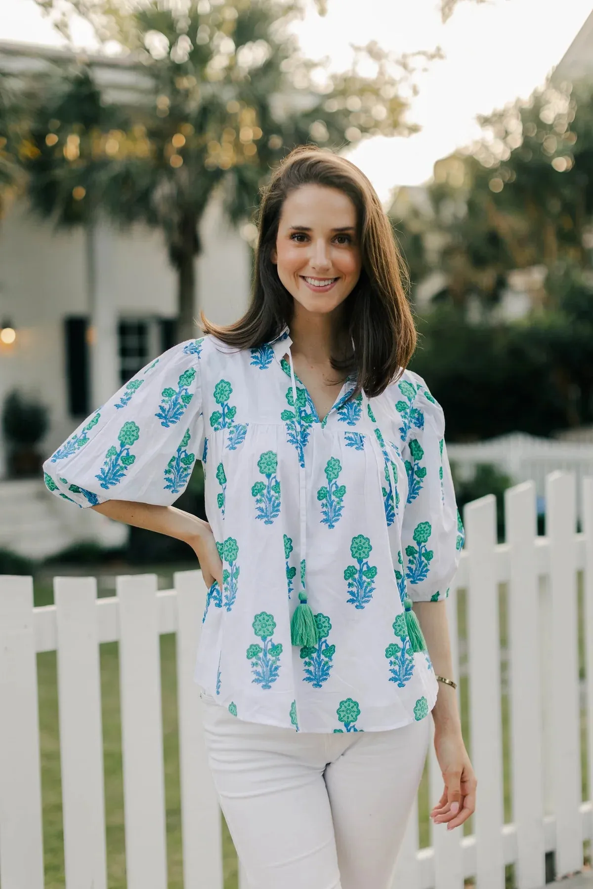 MIDDLETON BLOUSE by VICTORIA DUNN -  CAPRI