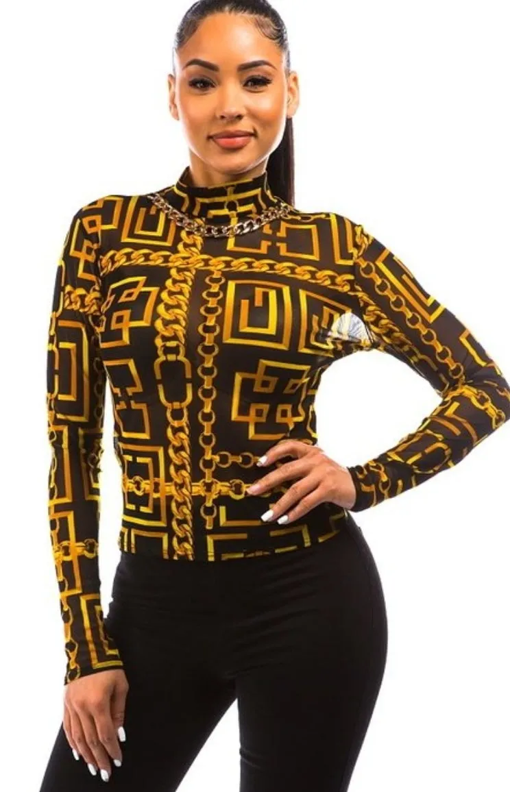 Milan Print Top