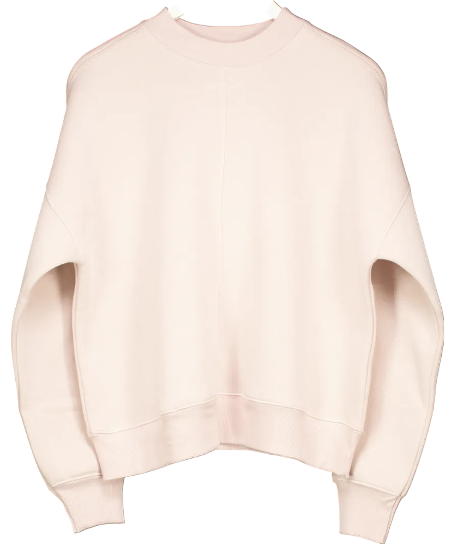 Mint Velvet Nude Pink Seam Detail Sweatshirt UK M