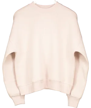 Mint Velvet Nude Pink Seam Detail Sweatshirt UK M