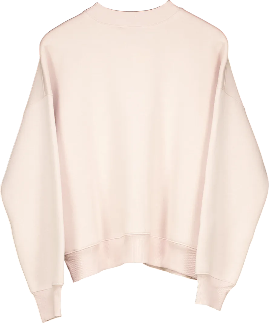 Mint Velvet Nude Pink Seam Detail Sweatshirt UK M