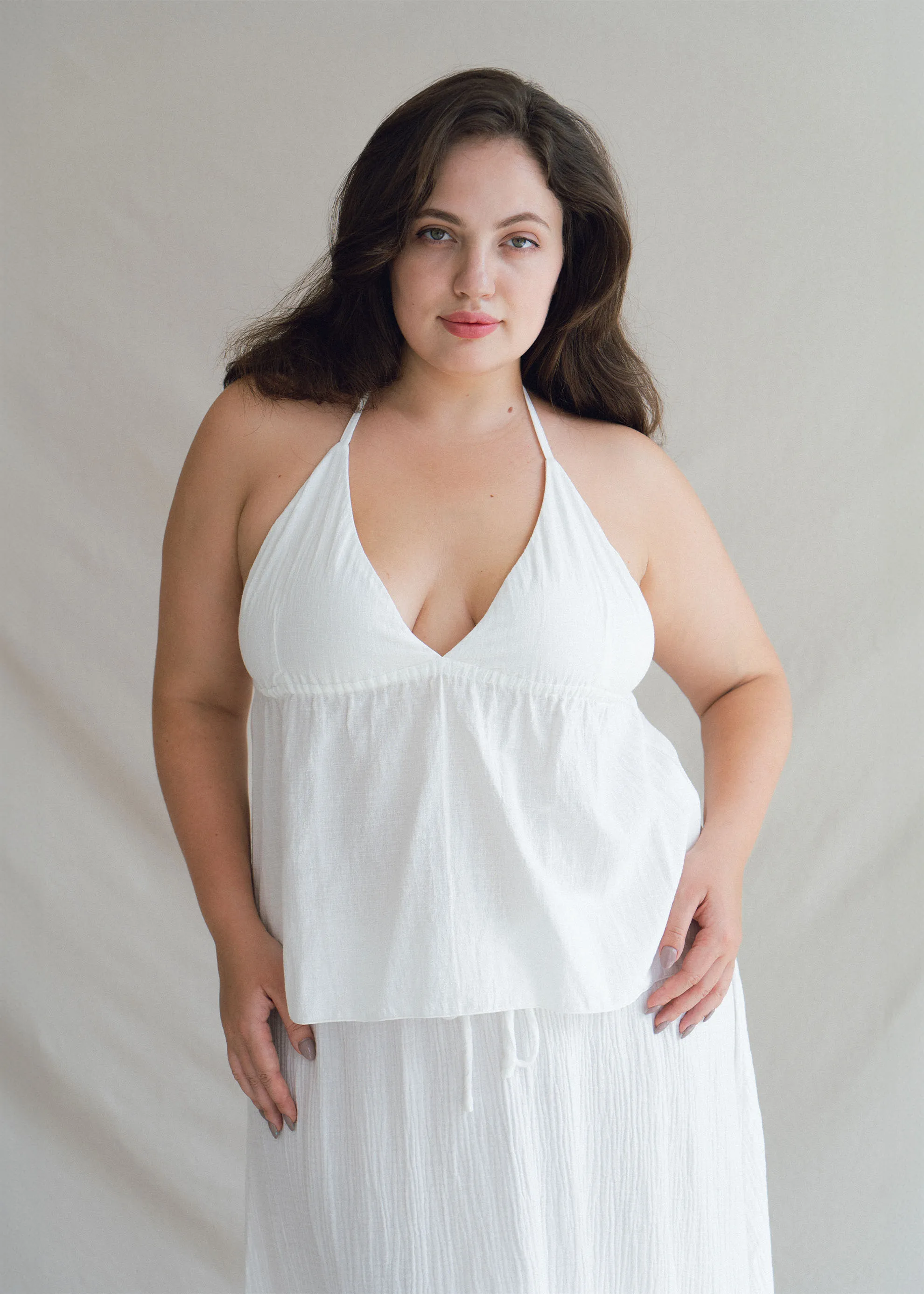 Mökki Halter Top Off White