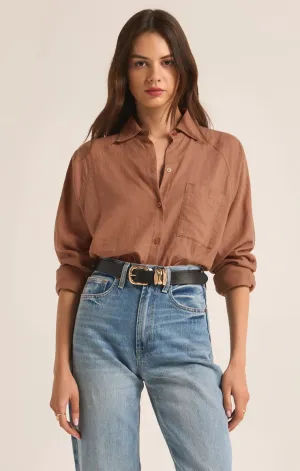 Mocha Linen Shirt