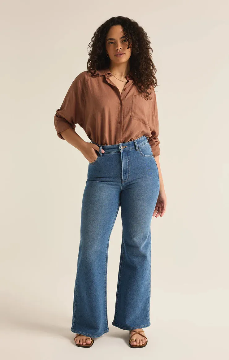 Mocha Linen Shirt