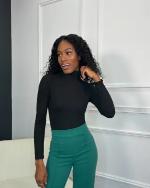 Mock Neck Long Sleeve Bodysuit