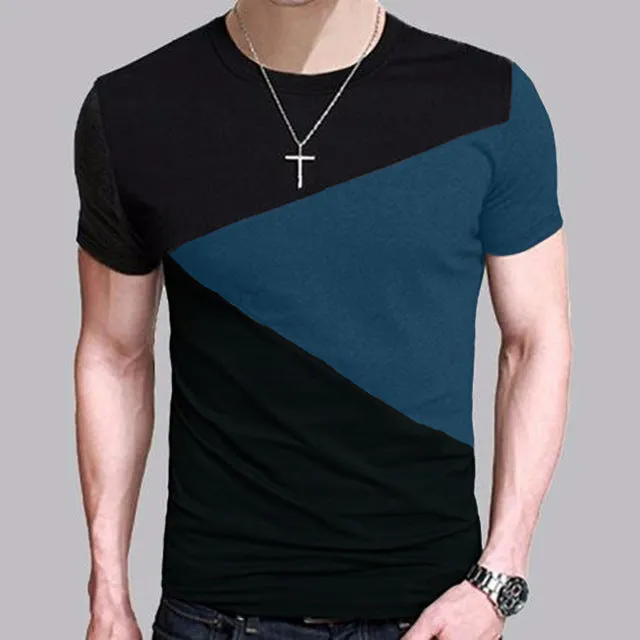 'Mosaic' Slim Fit Crew Neck