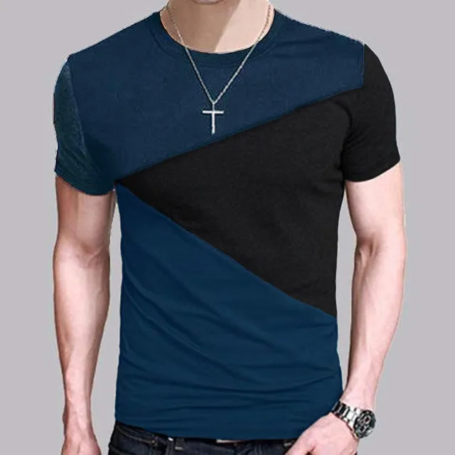 'Mosaic' Slim Fit Crew Neck