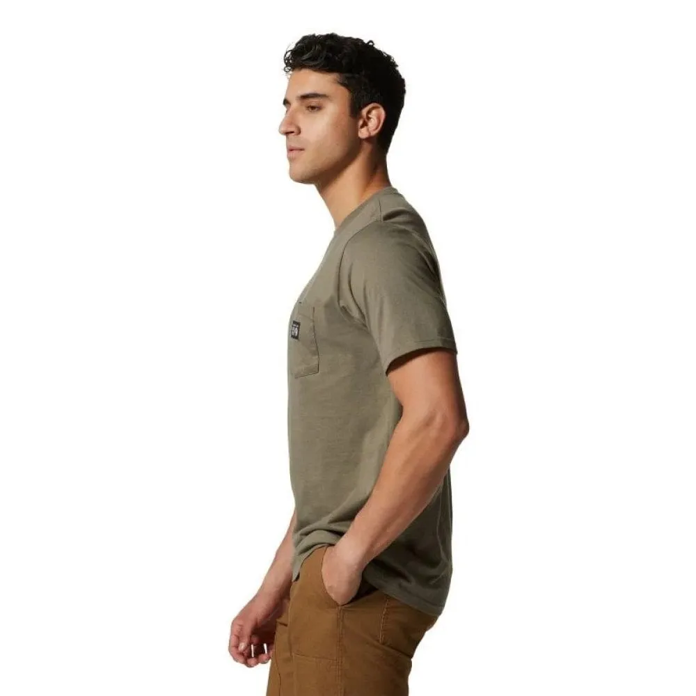 Mountain Hardwear Men's MHW Logo Label Short Sleeve Pocket T-shirt