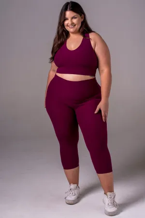 Mulberry Dynamic High Waisted Capri Leggings