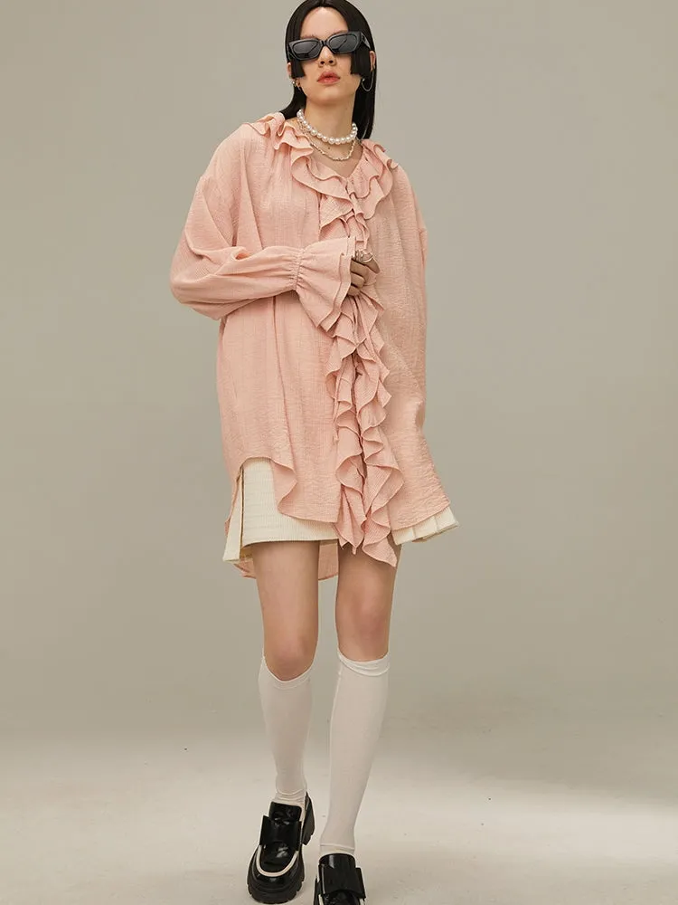 Multi-Layered Ruffled Shirt
