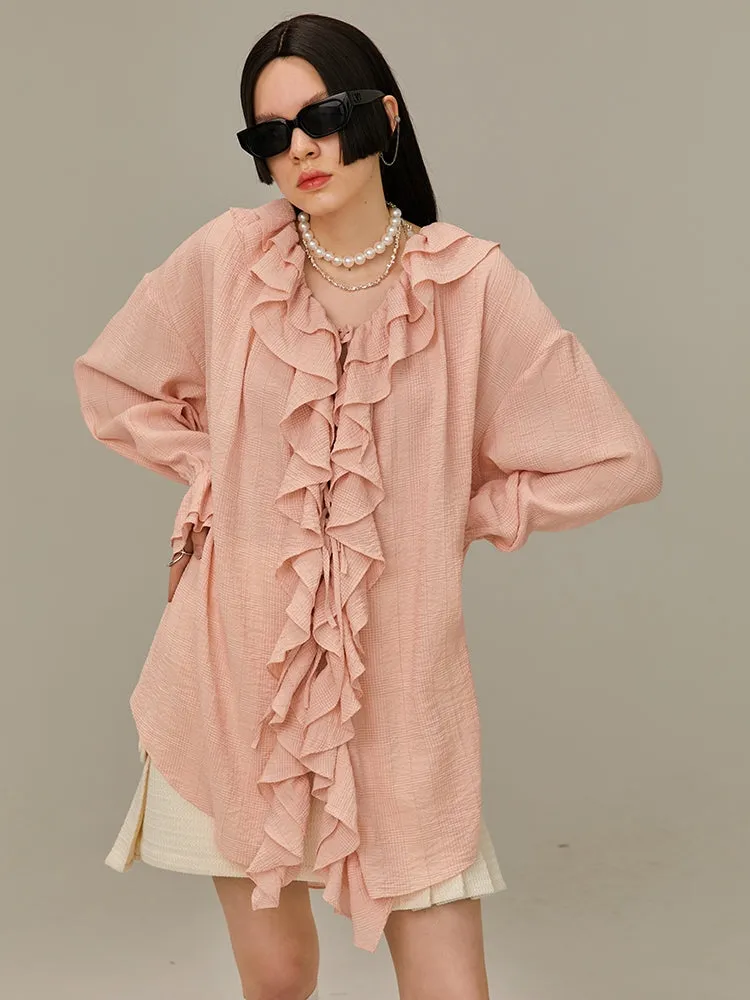 Multi-Layered Ruffled Shirt