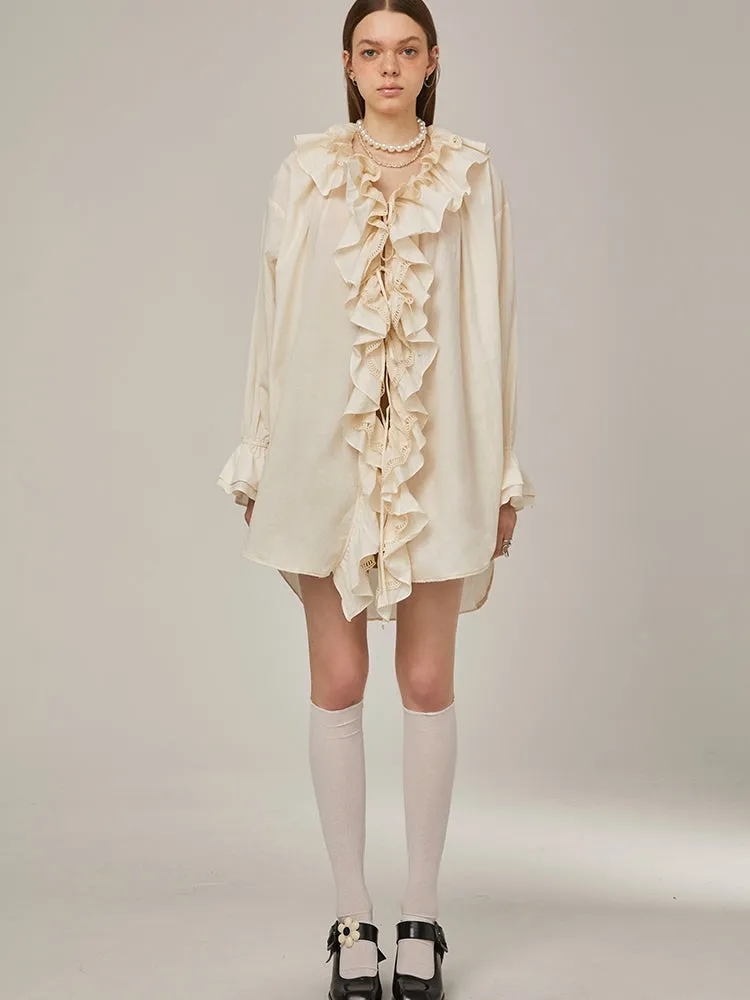 Multi-Layered Ruffled Shirt
