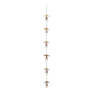 Mushroom Rain Chain 62"L
