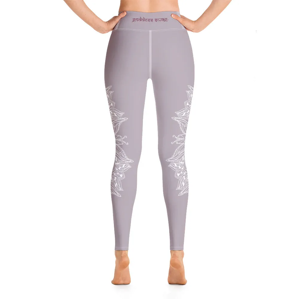 Mystic Mandala Heart Chakra Leggings by Goddess Swag