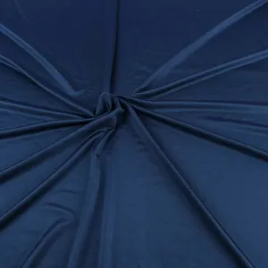 Navy Blue Shiny Milliskin Nylon Spandex Fabric 4 Way Stretch 58" Wide Sold by The Yard