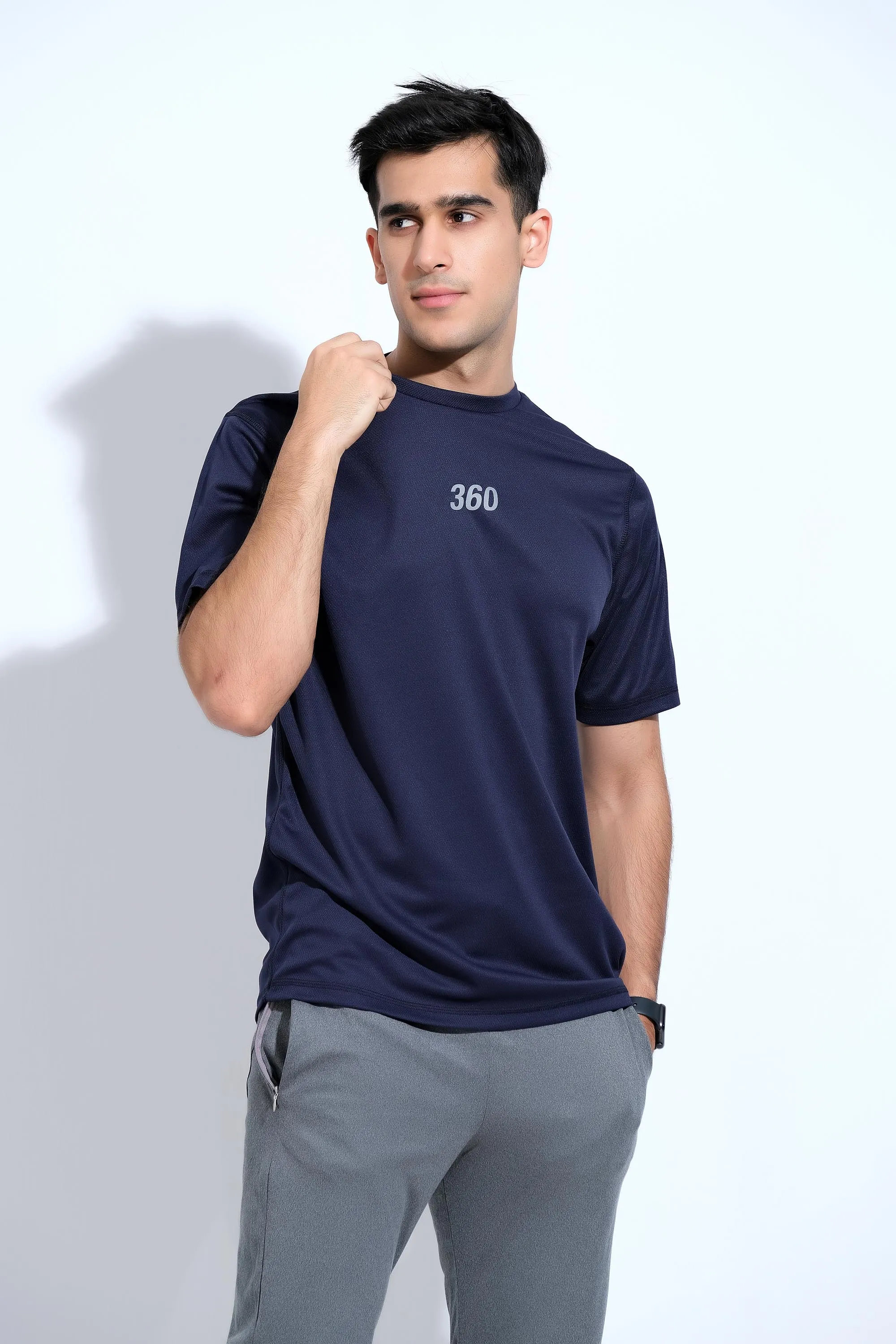 Navy Half Sleeve T-Shirt