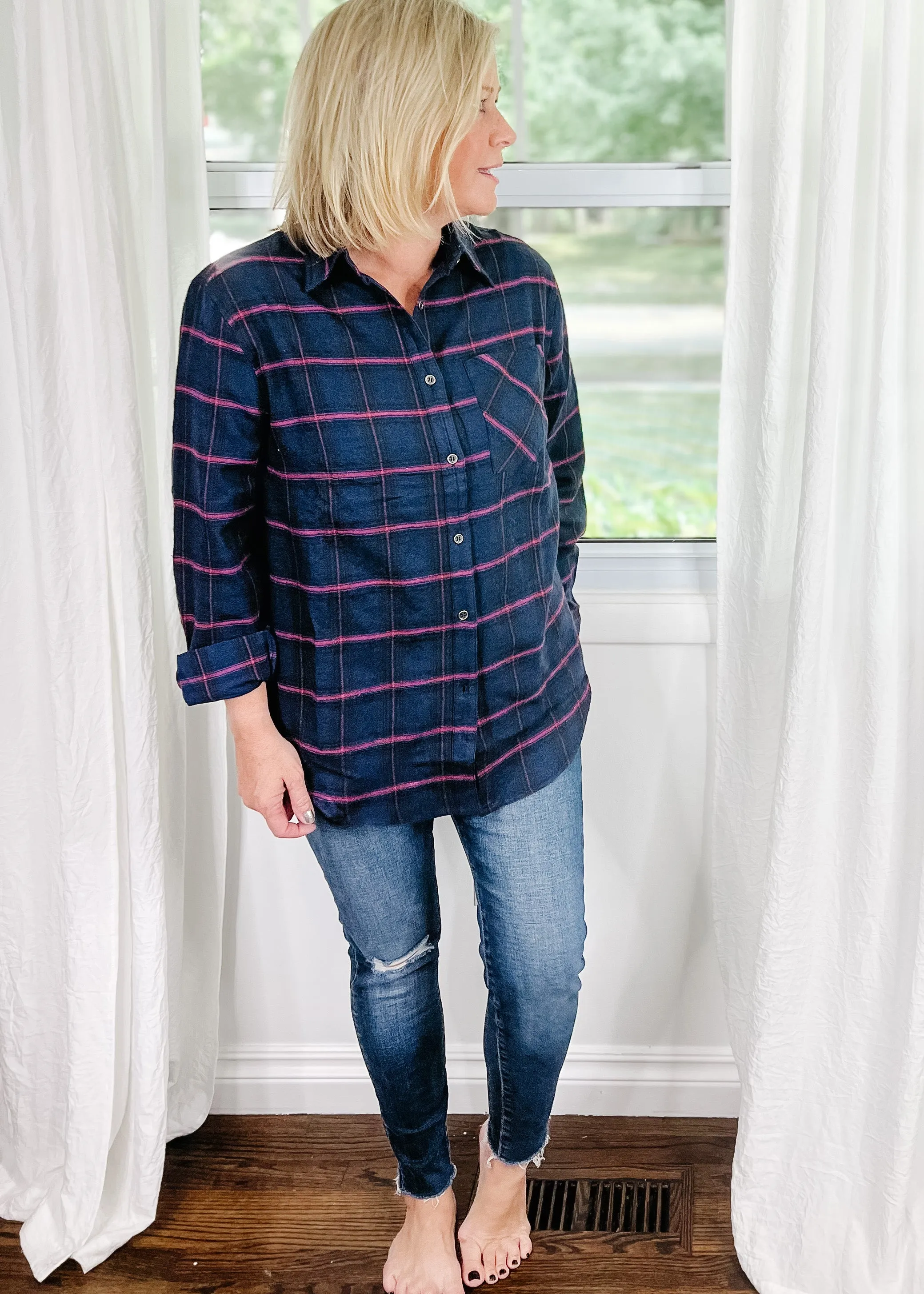 Navy Plaid