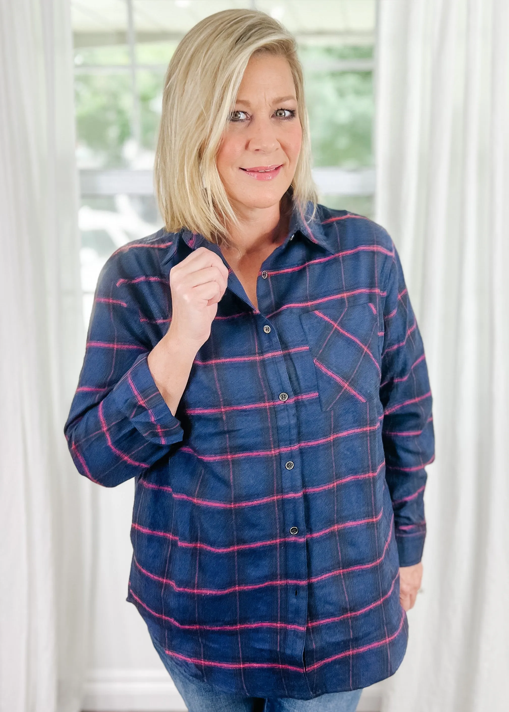 Navy Plaid
