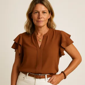 Nayeli | Elegant Ruffle Blouse for Women