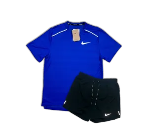 Nike 1.0 Miler and Flex Stride Shorts Set - Royal Blue/Black