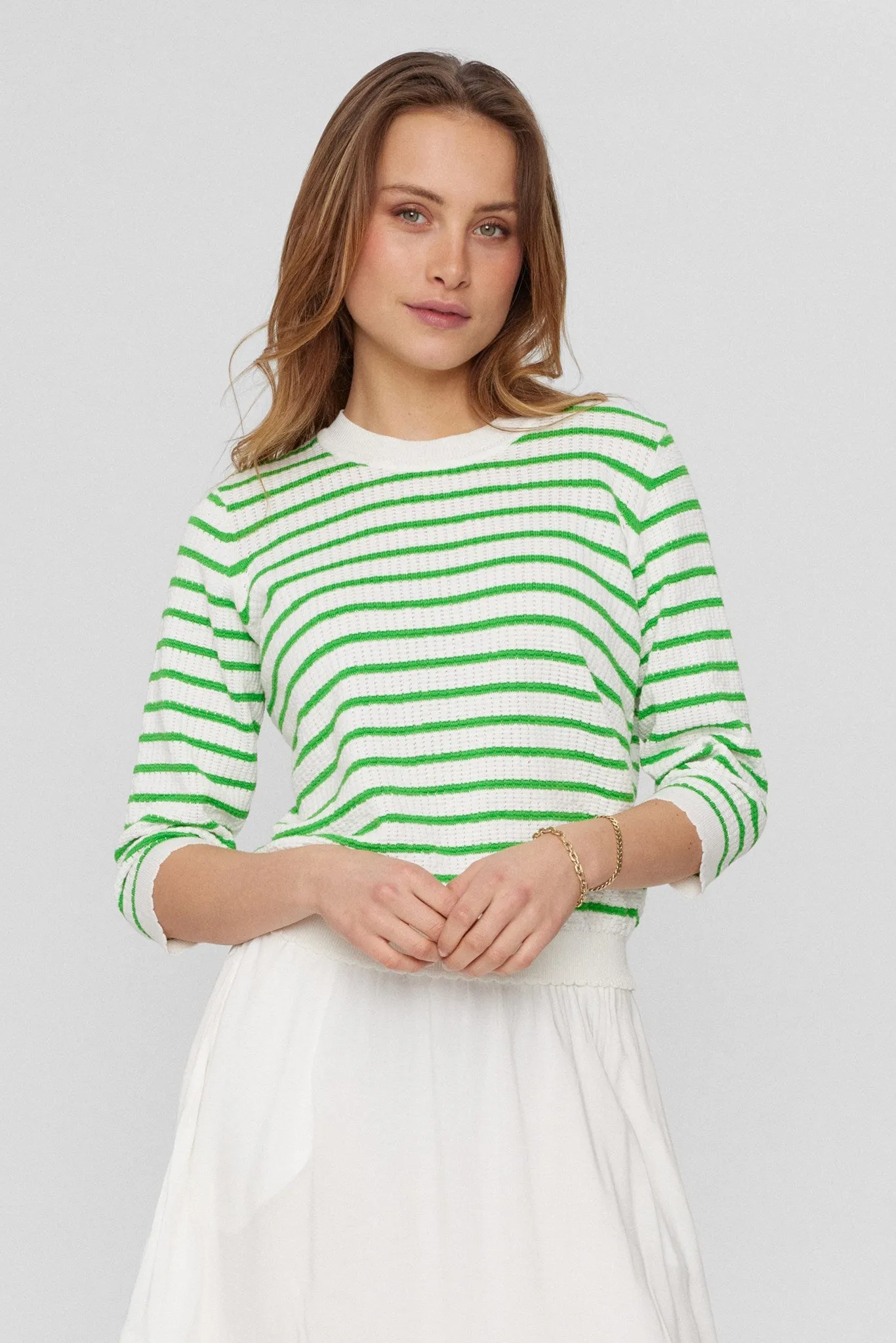 NUNICOLE NEW PULLOVER - GOTS - Classic Green