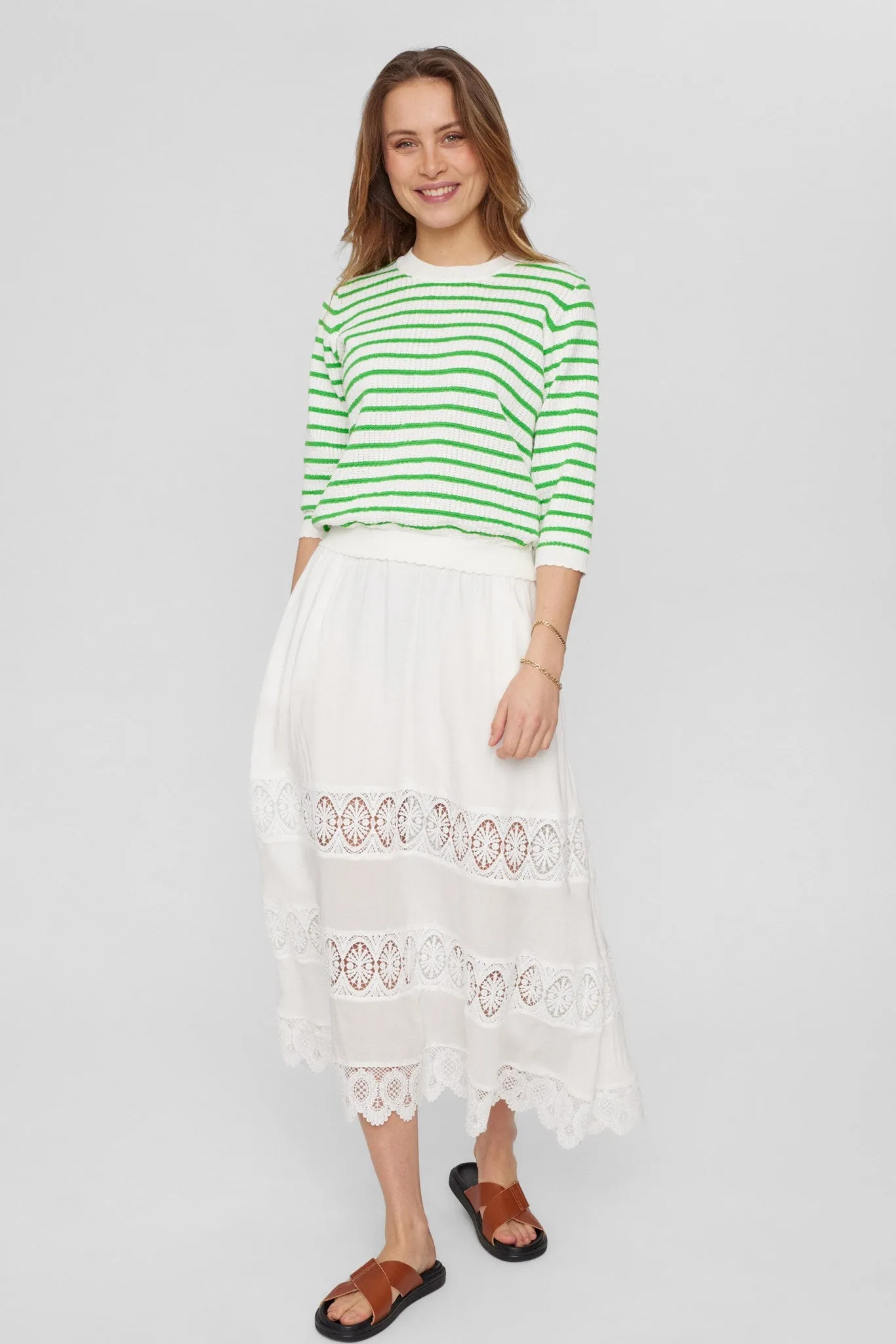 NUNICOLE NEW PULLOVER - GOTS - Classic Green