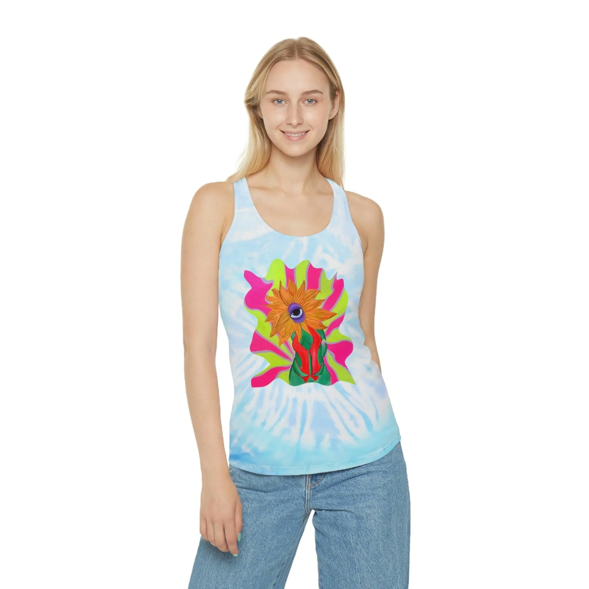 Ophileia Tie Dye Racerback Tank Top